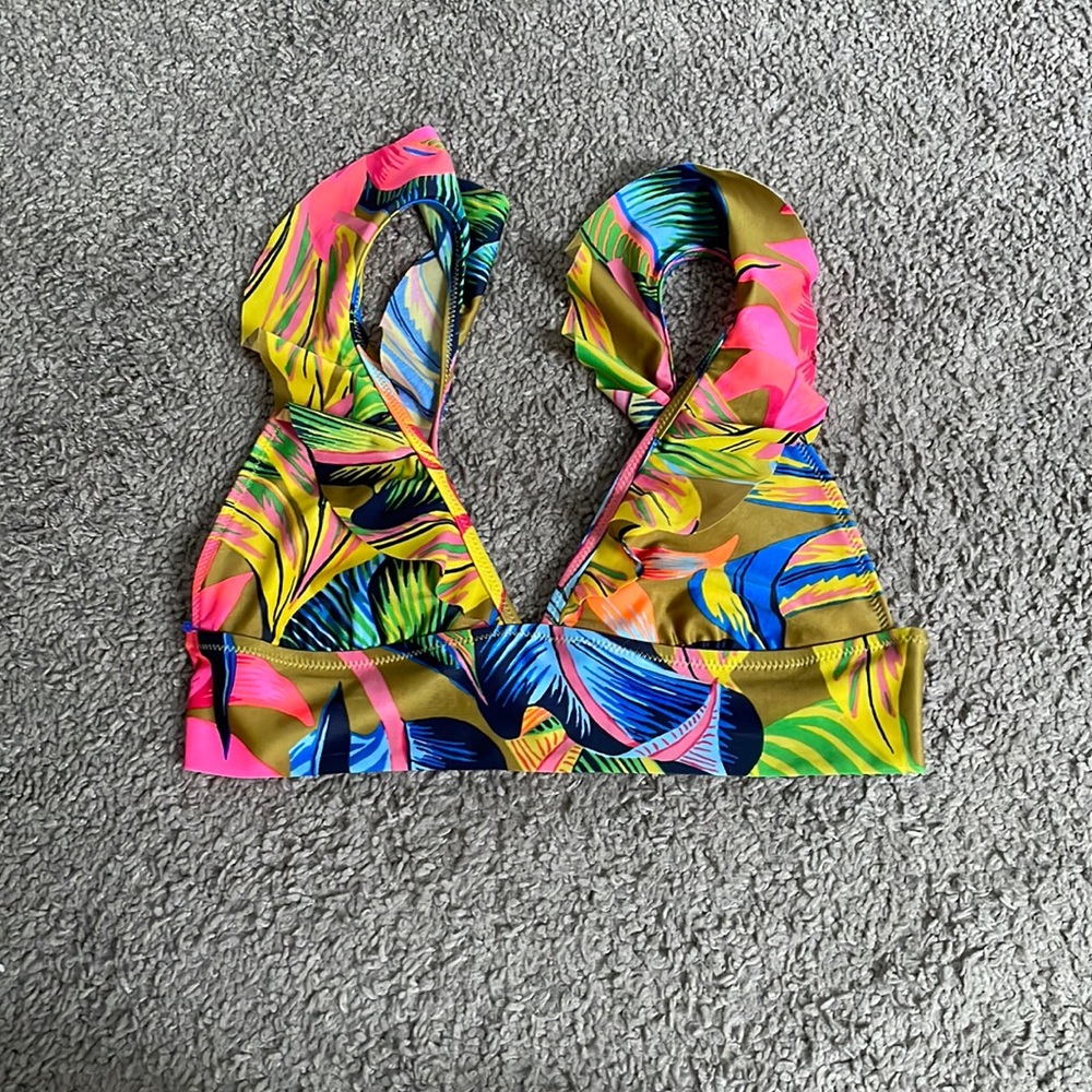 Aerie triangle flutter top bikini - size medium